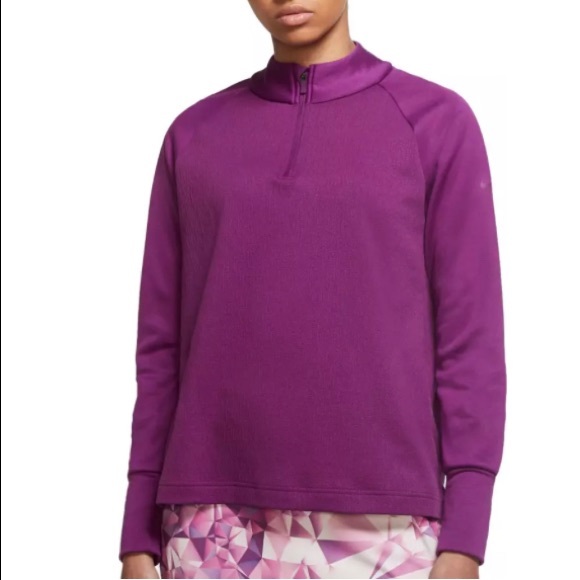 NIKE 1/4 Zip Purple Sweatshirt - Picture 1 of 7